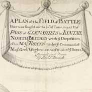 Plan of the Battle of Glenshiel 