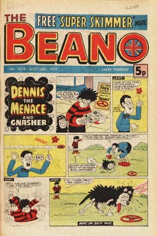 Cover of The Beano. 28 May 1977