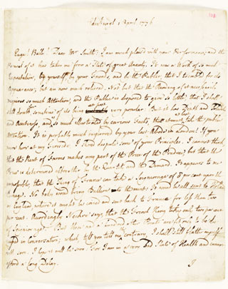 Letter of David Hume to Adam Smith