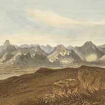 Grampian Mountains, engraving