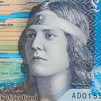 Banknote with Nan Shepherd illustration