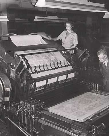 Printing press photo