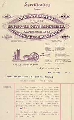 Letter about installing gas-powered equipment