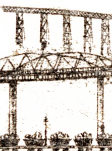 Bridge detail from broadside