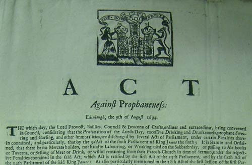 An Act of 1693