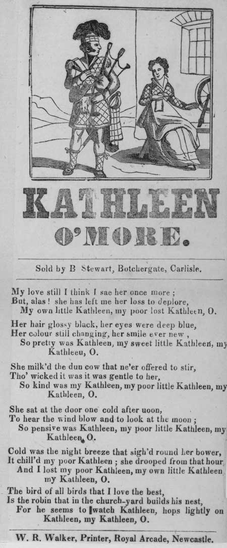 Broadside ballad entitled 'Kathleen O'More'