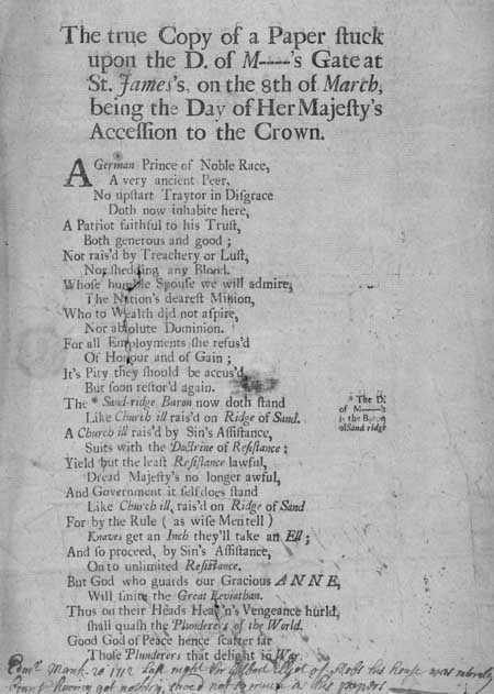 Broadside regarding 'Her Majesty's Accession to the Crown'