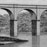Illustration of river and viaduct