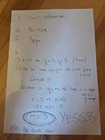 'I miss maths' workings out 4