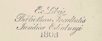 1808 Ex-libris stamp