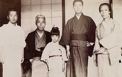 Isabella Bird photo of a Japanese family