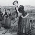 Mary Queen of Scots playing golf