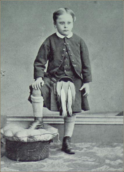 Douglas Haig as a young boy wearing a kilt