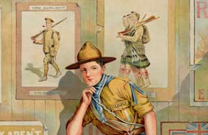 Boy Scout on enlistment poster