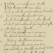 Part of a manuscript series which includes a sequence of Glengarry songs