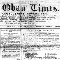 Picture of The Oban Times front page.