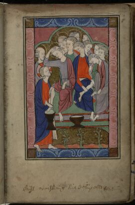 Christ Washing the Feet of the Disciples (miniature)