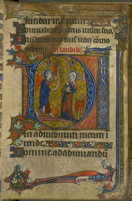 The Hours of the Virgin (Lauds) - historiated initial