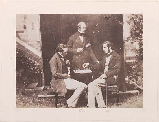 George Ramsay Maitland (1821-1866) (standing), Hugh Lyon Tennent and James Francis Montgomery.