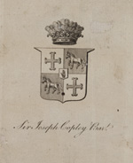 bookplate from Hume, David. Political discourses. Edinburgh, 1752 Right click to download