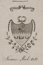 Bookplate from Lindsay, John. John Lindsay, deacon-convener of the trades of Edinburgh, and his adherents, deacons of the Council, and others, appellants from sentences of the very reverend the Synod of Lothian and Tweeddale … Edinburgh, 1764. Right click to download
