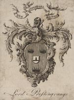 Bookplate from Scotland, Lord Advocate. Criminal letters, His Majesty's Advocate, for His Majesty's interest, against Archibald Stuart, late Provost of the City of Edinburgh. Edinburgh, 1747. Right click to download