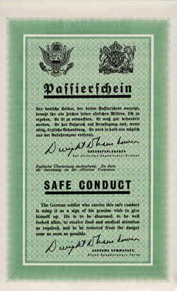 Safe conduct leaflet