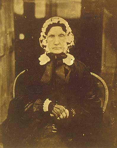 Photo of an elderly Victorian woman