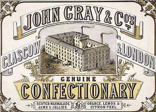 Advert with factory illustration