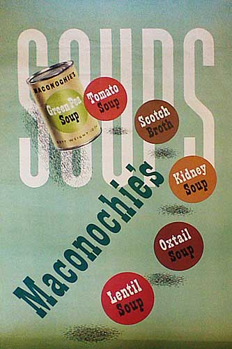 Poster advertising Maconochie's soups