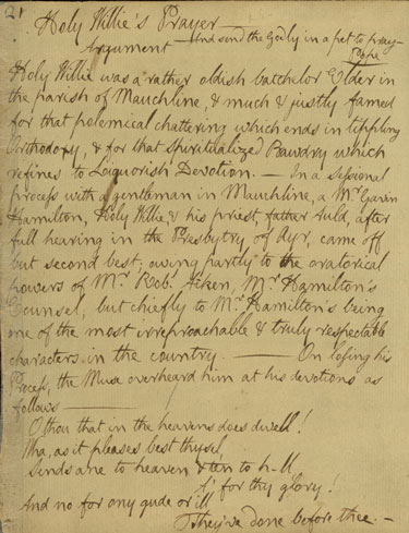Burns's Glenriddell Manuscript