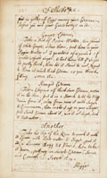 Page from early cookery book