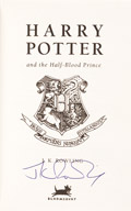 Book signed by J K Rowling
