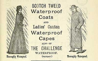 Advertisement for women's capes