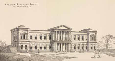Engraving of the Duncan Street building