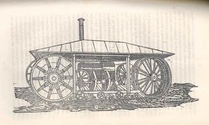 Image  of  'Description of Heathcoat's steam plough.'
