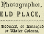 Wording from advert for photographer