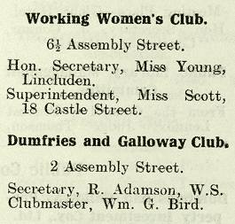 Details of two Dumfries clubs