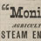 Advertisements with steam engine illustration