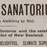 Printed page with sanatorium image