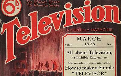 Cover of 'Television' magazine, 1928