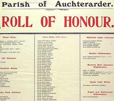 Rolls of honour
