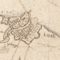 Part of map showing Leith