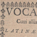 Part of title page with part words showing including 'Voca'.