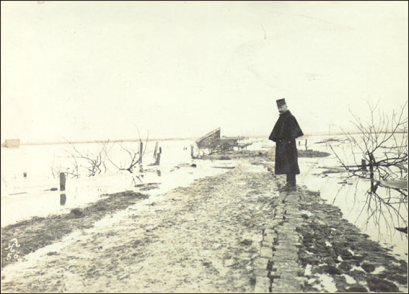 Road leading to the German front line, photographed by Chisholm. National Library of Scotland, Acc.8006(3)  