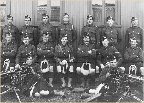 Group of kilted soldiers