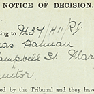 Tribunal notice