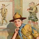 Enlistment poster showing a Boy Scout