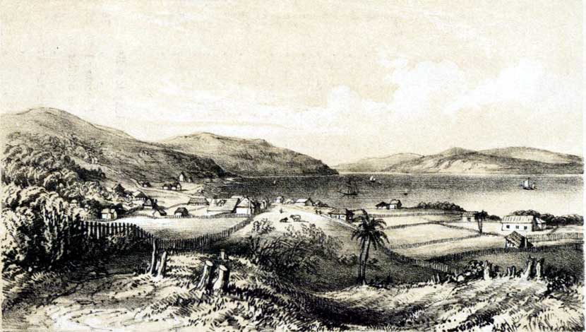 Image of Dunedin in 1848