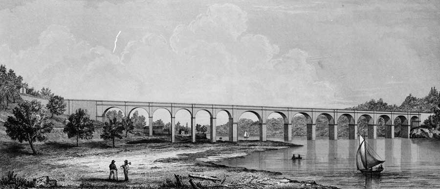 Image of Croton Aqueduct at Harlem River.